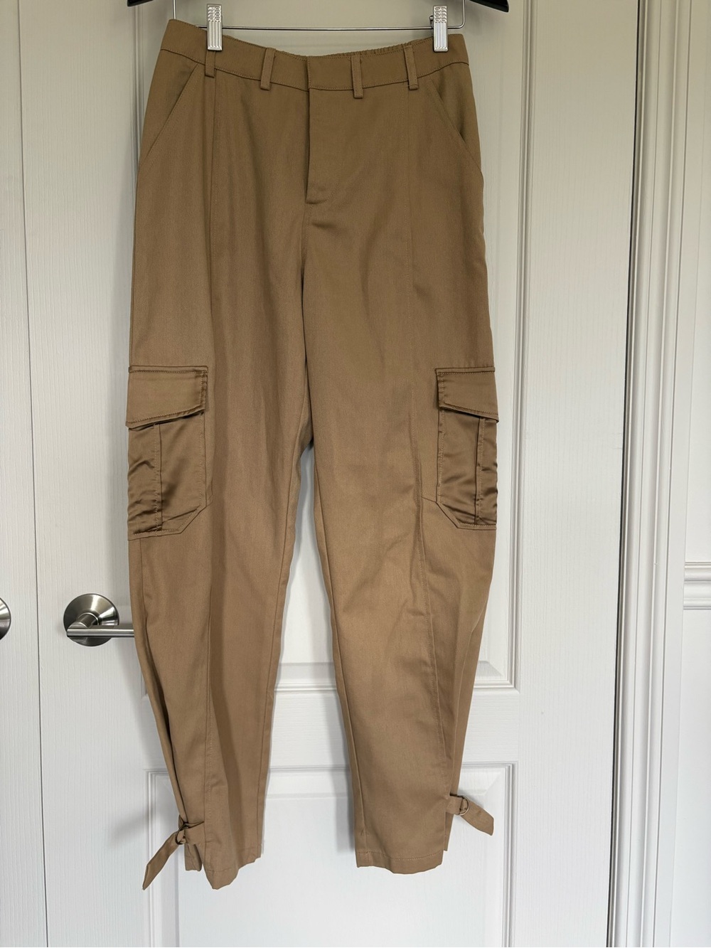 Heartloom Tan Cargo Pants with Ankle Ties